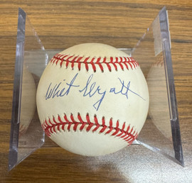 Whit Wyatt Signed Autographed Rawlings ONL Baseball JSA