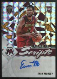 2021-22 Mosaic Evan Mobley Rookie Scripts RC Auto Silver #RS-EVM