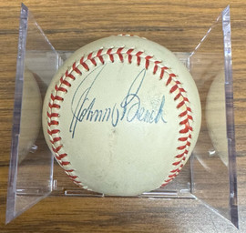 Johnny Bench Signed Autographed Spalding Baseball JSA
