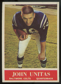 1964 Philadelphia John Johnny Unitas #12 EX