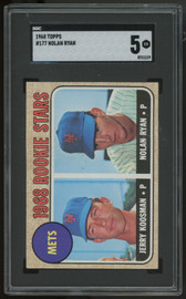 1968 Topps Rookie Stars Nolan Ryan RC #177 SGC 5