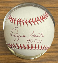 Ozzie Smith Signed Autographed Inscribed Rawlings OMLB Baseball JSA *7131