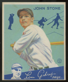 1934 Goudey John Stone #40 Poor (Marked)