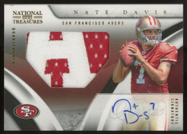 2009 National Treasures Nate Davis RC Patch Auto RPA /25 #126