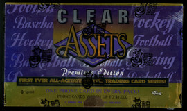 1996 Classic Clear Assets Premier Edition Box 18 Packs Factory Sealed