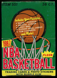1987-88 Fleer Basketball Empty Box BBCE Wrapped