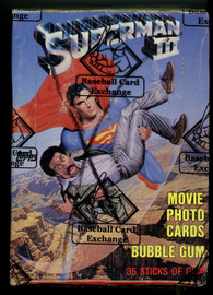 1983 Topps Superman III Wax Box BBCE Wrapped and Sealed
