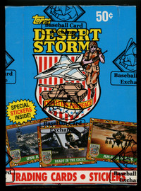 1991 Topps Desert Storm Series 1 Wax Box BBCE Wrapped and Sealed