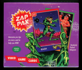 1992 Cardz Zap Pax Video Game Cards Box Factory Sealed