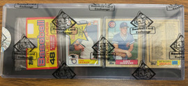 1987 Topps Baseball Rack Pack Bonds RC on Back BBCE Wrapped and Sealed