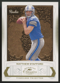 2009 Donruss Classics Matthew Stafford Timeless Tributes RC /50 #220