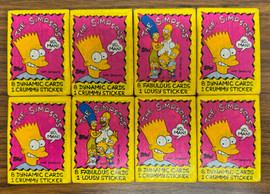 1990 Topps The Simpsons Sealed Wax Pack Lot of 8