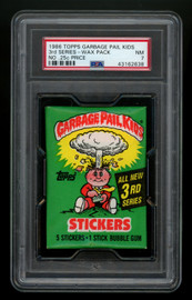 1986 Topps Garbage Pail Kids 3rd Series Wax Pack PSA 7