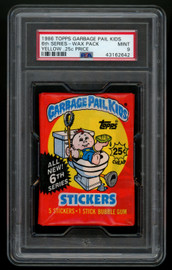 1986 Topps Garbage Pail Kids 6th Series Wax Pack PSA 9