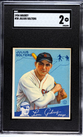 1934 Goudey Julius Solters #30 SGC 2