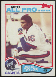 1982 Topps Lawrence Taylor RC #434 NM "B"