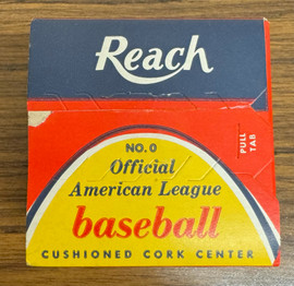 1960s Reach AL Baseball Joe Cronin Sealed w/ Pull Tab