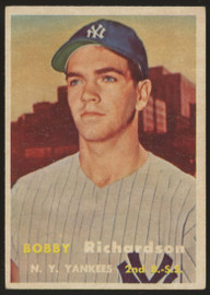 1957 Topps Bobby Richardson RC #286 EX