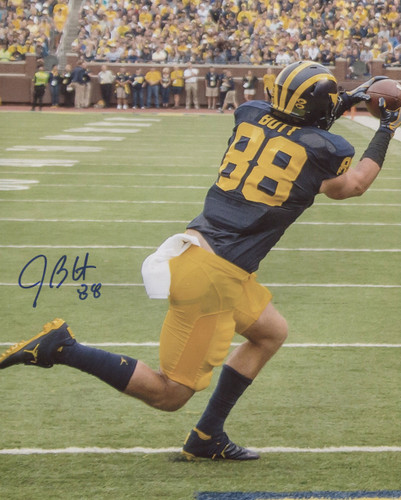 Jake Butt Autographed 11x14 Photograph - Catch