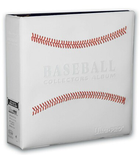 3" White Stitched Baseball Card Collectors Album