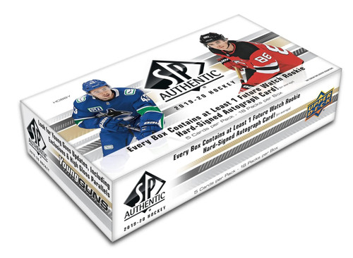 2019/20 Upper Deck SP Authentic Hockey Hobby Box