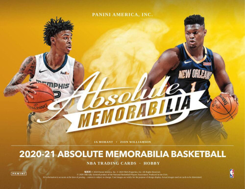 2020/21 Panini Absolute Memorabilia Basketball Hobby Box