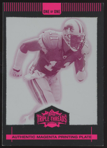 2007 Topps Triple Threads Printing Plate Magenta #60 Roy Williams #1/1 Lions