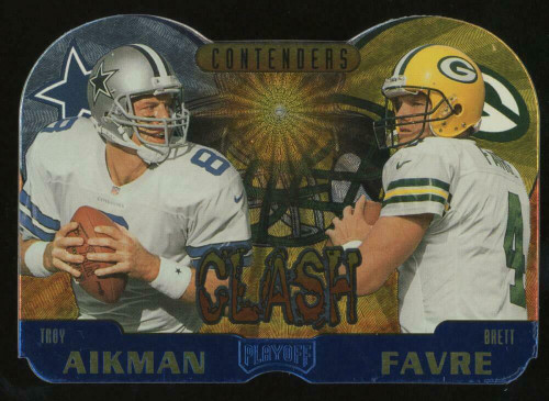 1997 Playoff Contenders Clash Troy Aikman and Brett Favre