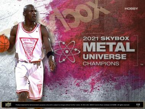 2021 Upper Deck Skybox Metal Universe Champions Case (8 Box Case)