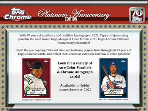 2021 Topps Chrome Platinum Anniversary Baseball Hobby Case (12)