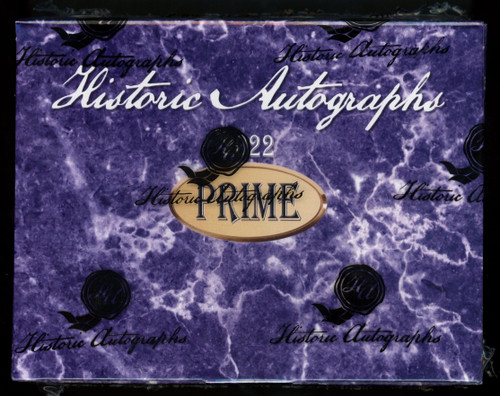 2022 Historic Autographs Prime Hobby Box