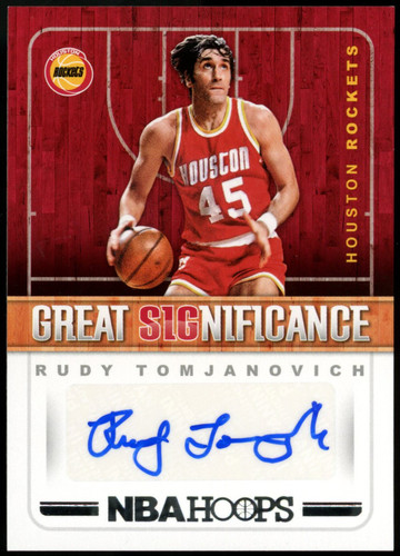 2018-19 Hoops Rudy Tomjanovich Great Significance Auto #GS-RT