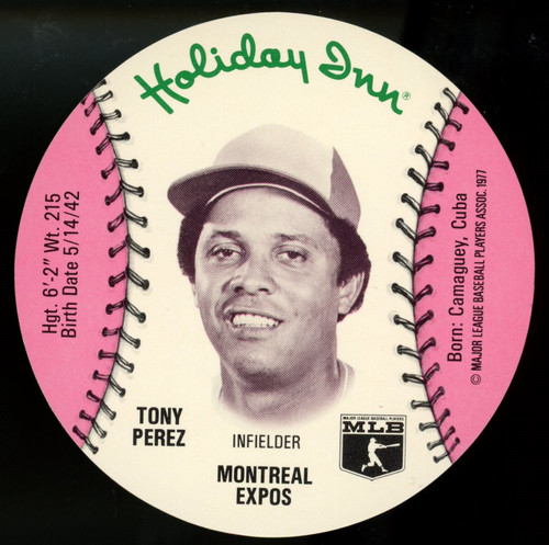 1977 Holiday Inn Tony Perez MSA Disc