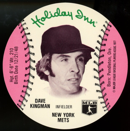 1977 Holiday Inn Dave Kingman MSA Disc