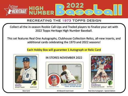 2022 Topps Heritage High Number Baseball Hobby Case (12)