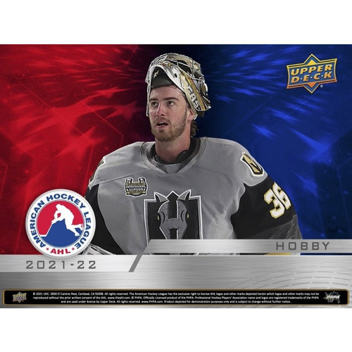 2021/22 Upper Deck AHL Hockey Hobby Box