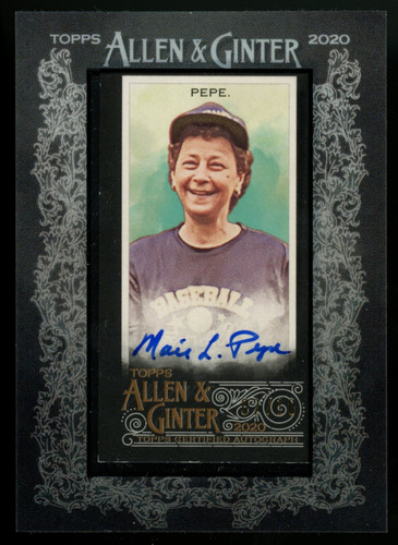 2020 Topps Allen & Ginter Maria Pepe Black Framed Auto /10 #MA-MP