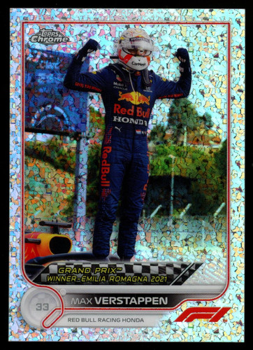 2022 Topps Chrome F1 Max Verstappen Sparkle Refractor /299 #152