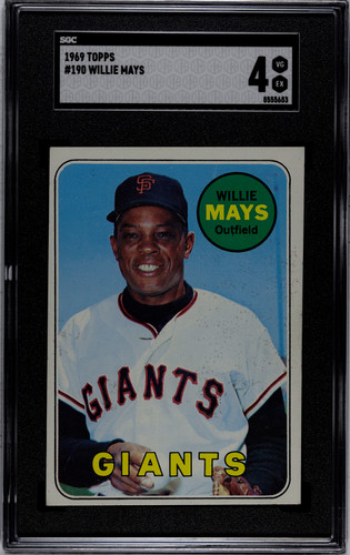 1969 Topps Willie Mays #190 SGC 4