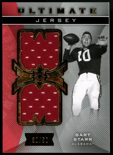 2013 Ultimate Collection Bart Starr Ultimate Player Worn Jersey /50 #UJ-ST