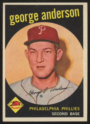 1959 Topps George Sparky Anderson RC #338 EX