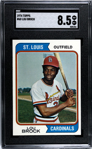 1974 Topps Lou Brock #60 SGC 8.5