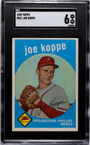 1959 Topps Joe Koppe #517 SGC 6