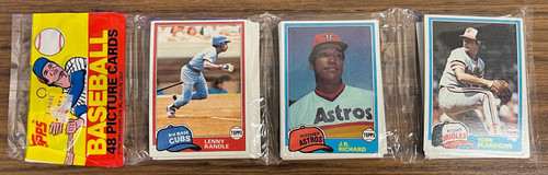 1981 Topps Baseball Rack Pack Sealed