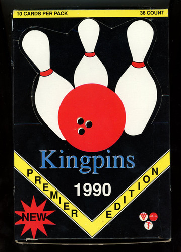 1990 Collect-A-Card Kingpins Bowling Box 36 Sealed Packs