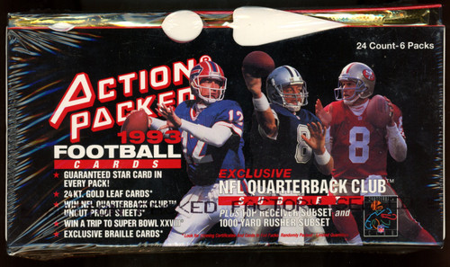 1993 Action Packed QB Club Football Box Factory Sealed