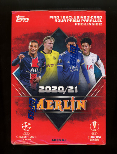 2020/21 Topps Merlin UEFA Soccer Blaster Box