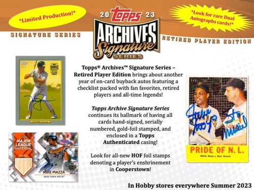 2023 Topps Archives Signature Series Baseball Retired Edition Case (20)