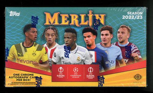 2022-23 Topps Chrome Merlin UEFA Soccer Hobby Box