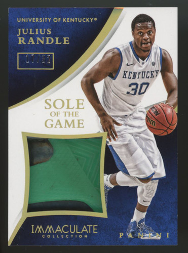 2015 Immaculate Julius Randle Sole of the Game Sneaker Relic /32 #21